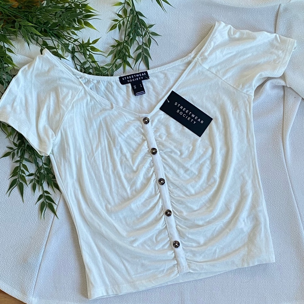 White Crop Top